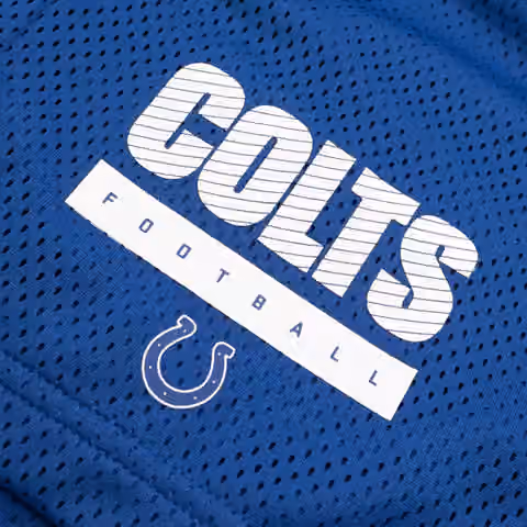 Indianapolis Colts 2024 NFL Sideline Mesh Nike Dri-FIT Shorts Blue view 3