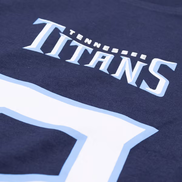Julio Jones #2 Tennessee Titans Iconic Player NFL T-Shirt Navy view 5