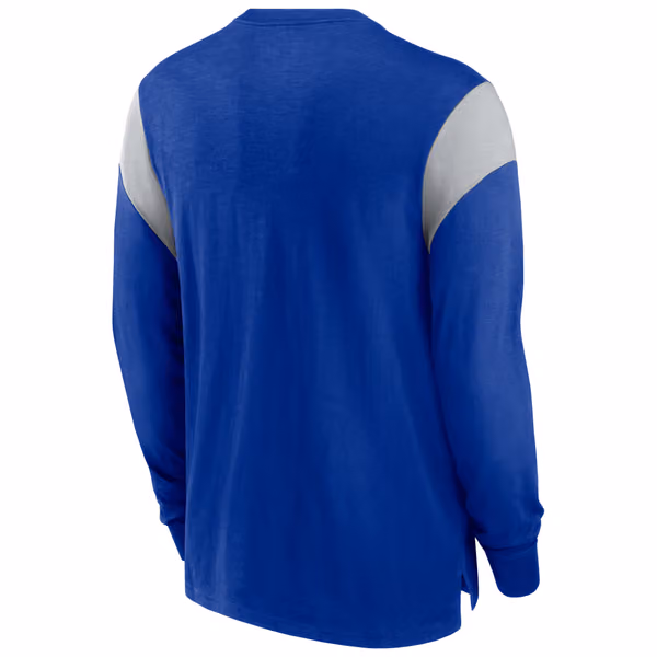 Dallas Cowboys NFL Historic Nike Slub Long Sleeve Shirt Blue view 2