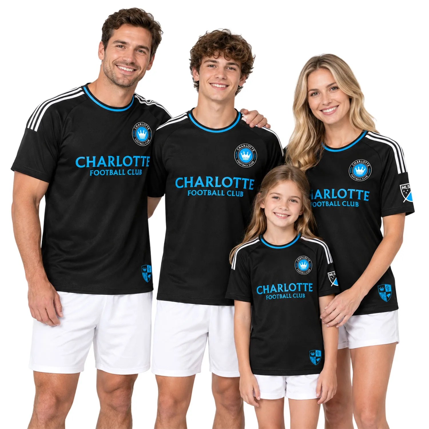 Men's Charlotte FC Black Jersey Custom Player Elite Style