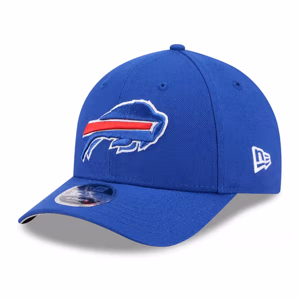 Buffalo Bills NFL Team Logo New Era 9FORTY M-Crown Snapback Cap Blue product photo