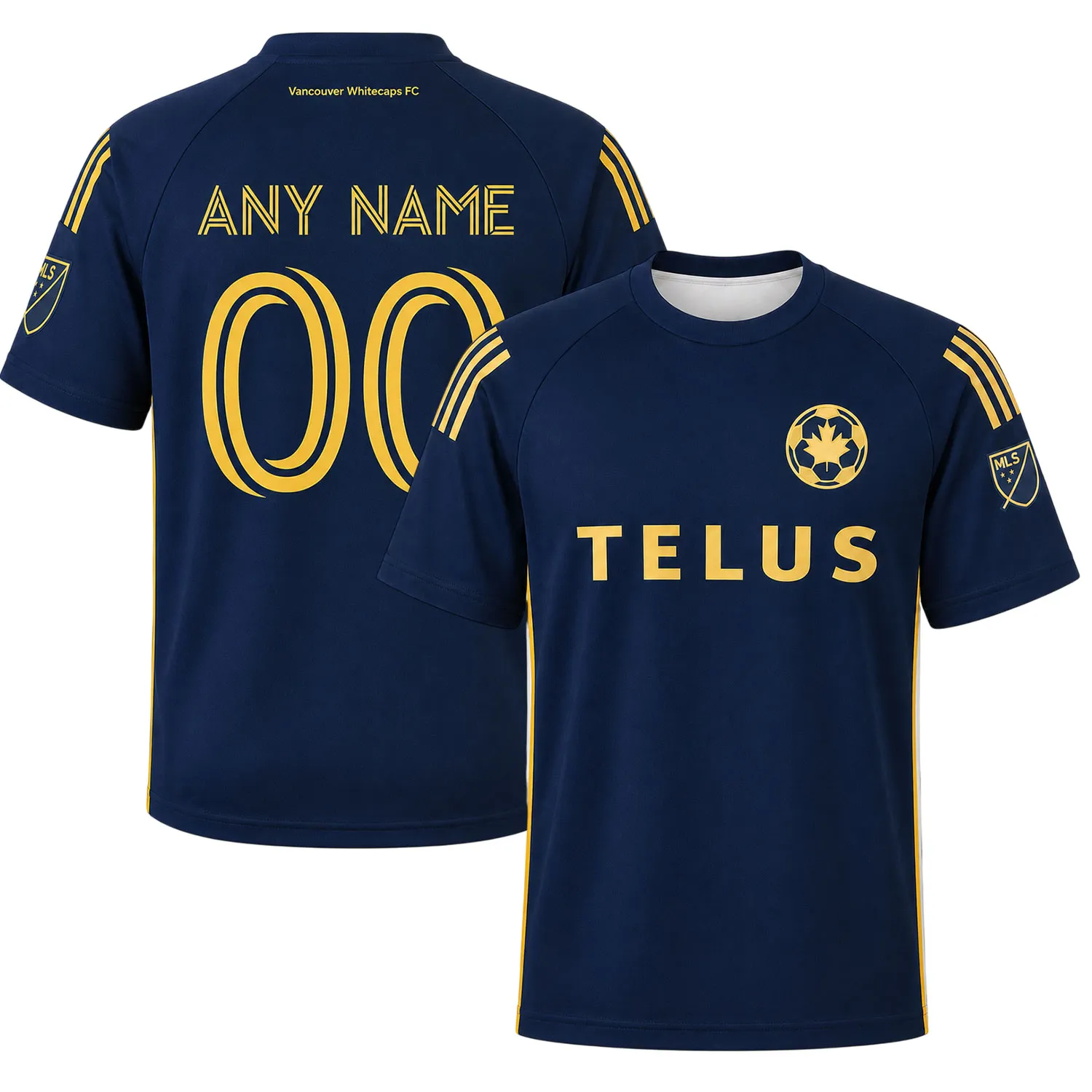Whitecaps FC Custom Navy Jersey – Impressive Fan Style