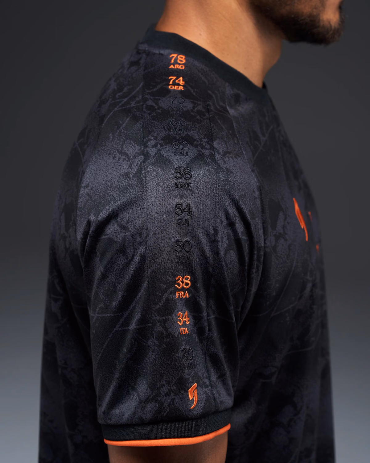 Jersevo Custom Personalized VVD Heritage Jersey (2026WC Edition) right sleeve detail