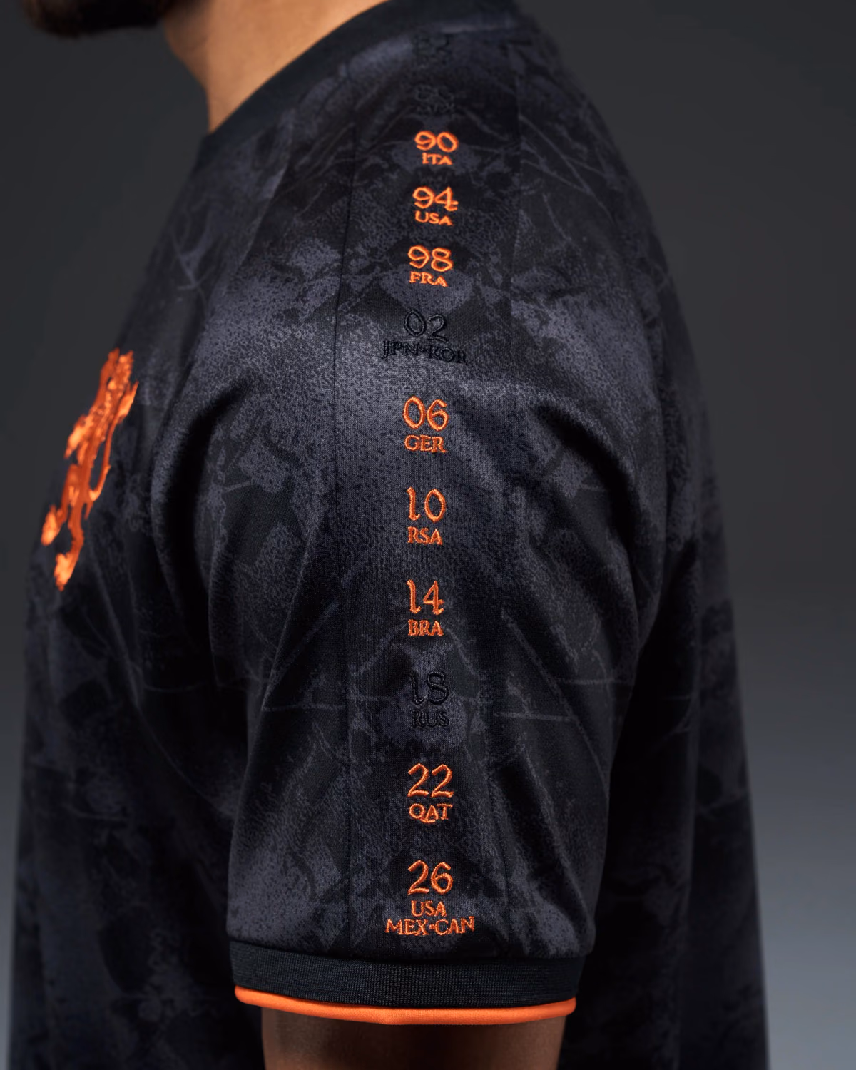 Jersevo Custom Personalized VVD Heritage Jersey (2026WC Edition) left sleeve detail