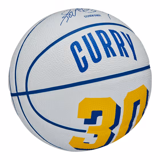 Steph Curry #30 Golden State Warriors Wilson NBA Mini Basketball (Size 3) view 4