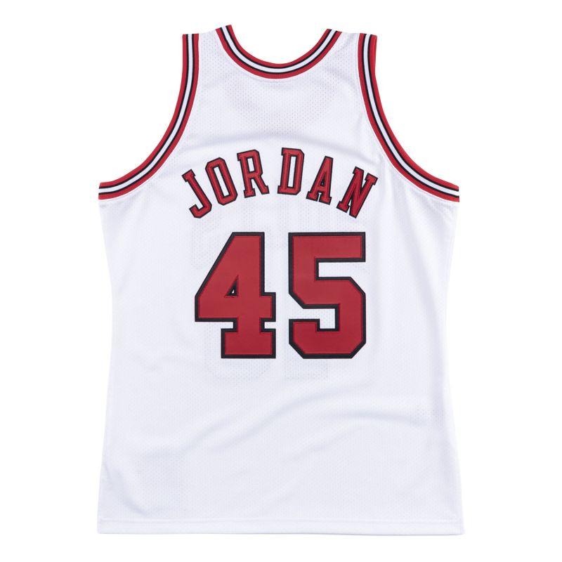 Michael Jordan #45 Chicago Bulls 1994-95 Authentic NBA Jersey White view 2