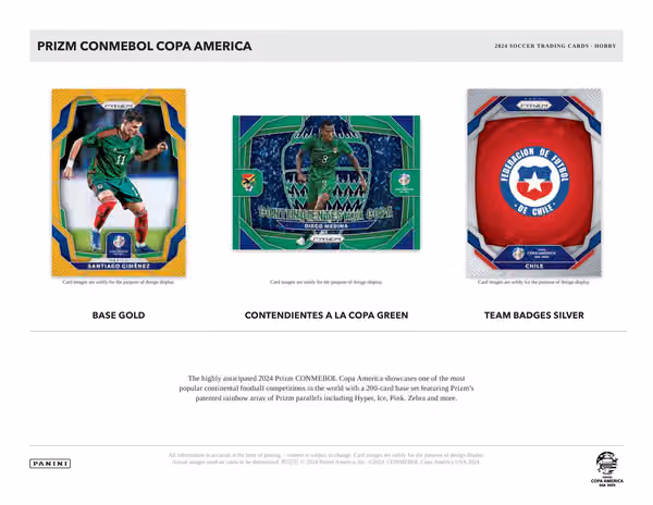 2023/24 Panini Prizm Copa America Soccer Hobby Pack view 3