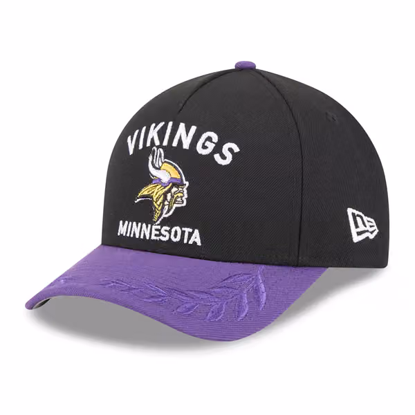 Minnesota Vikings 2025 NFL Draft 9FORTY M-Crown A-Frame Snapback Cap Black product photo