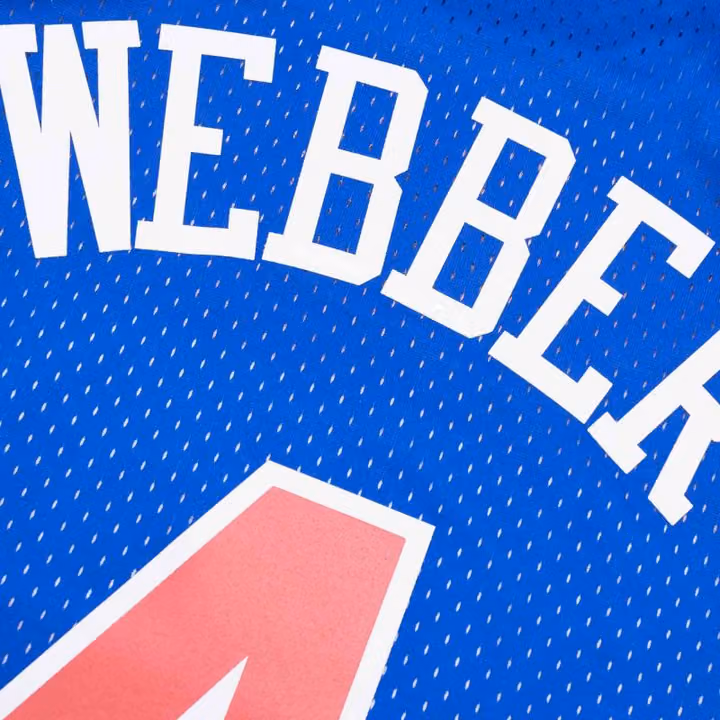 Chris Webber #4 Washington Bullets 1996-97 Mitchell & Ness Swingman NBA Jersey view 4