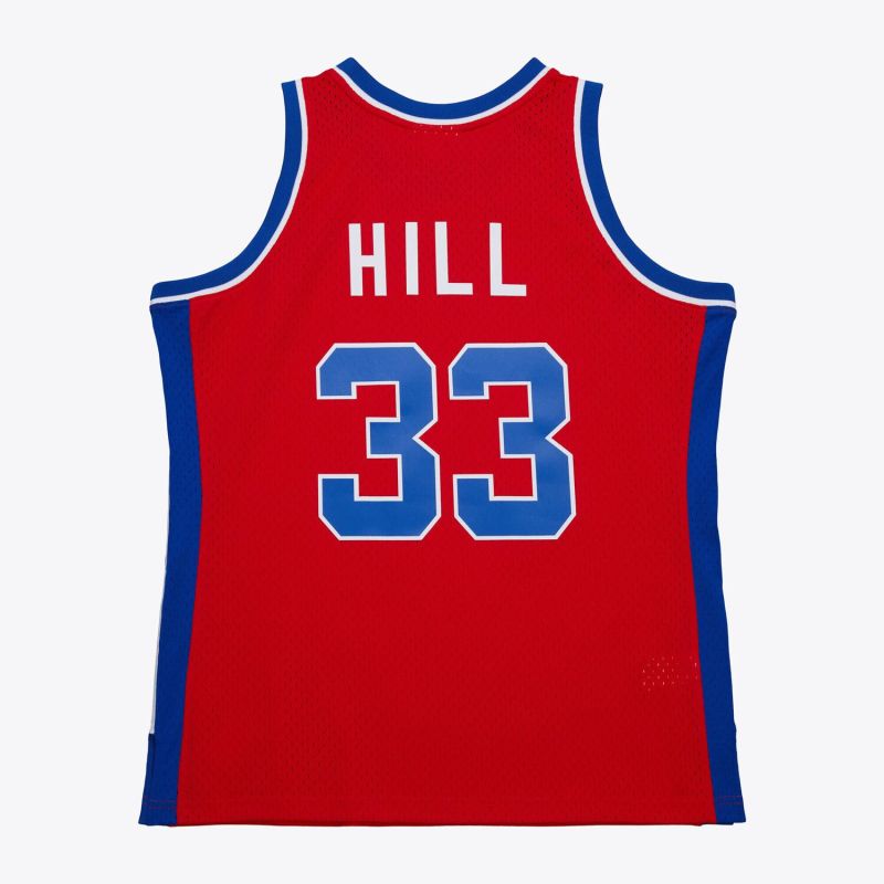 Grant Hill #33 Detroit Pistons 1994-95 Mitchell & Ness Swingman NBA Jersey Red view 2