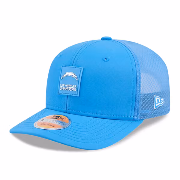 Los Angeles Chargers 2025 NFL On-Field Sideline 9SEVENTY Trucker Snapback Cap Blue product photo
