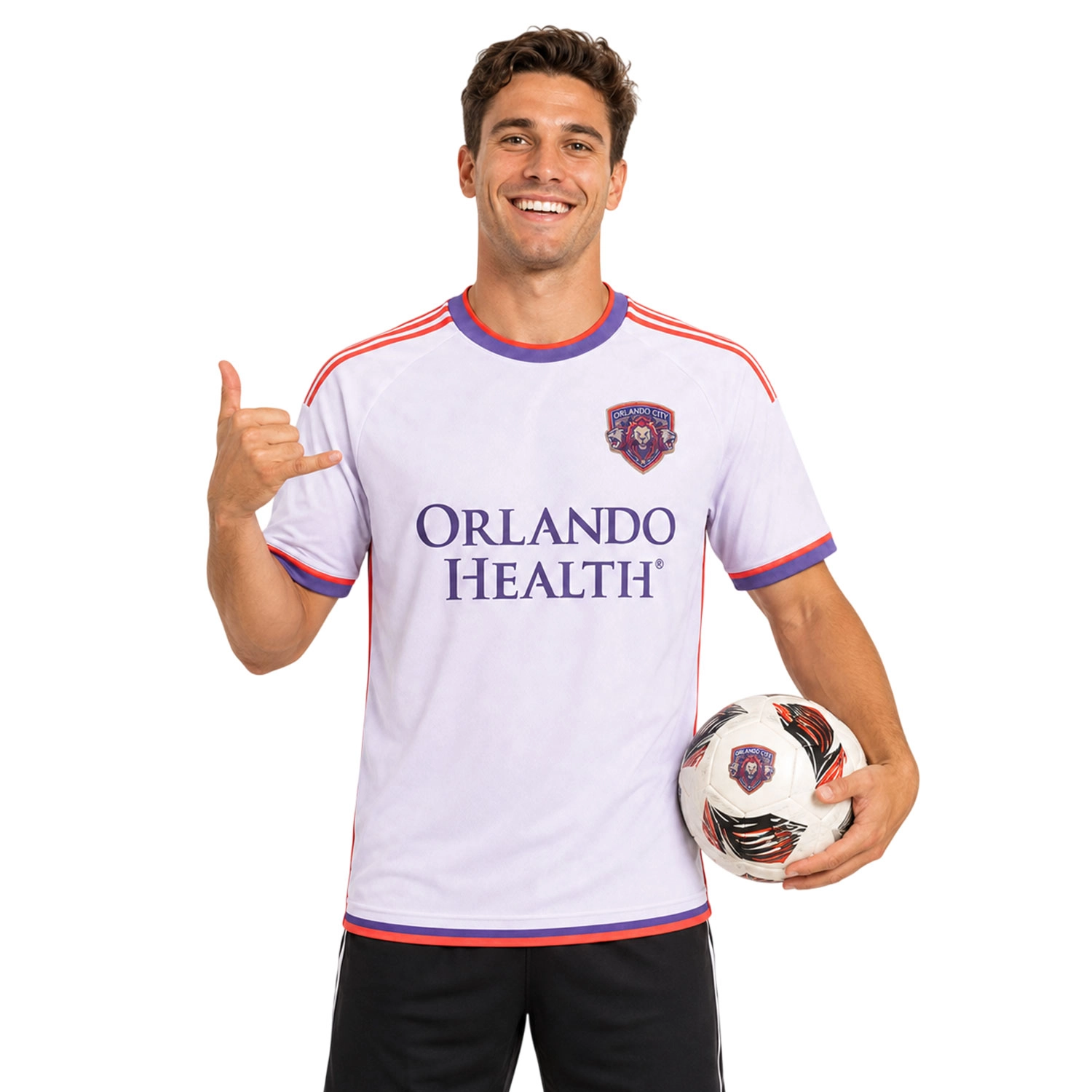 Orlando City SC Custom Jersey Elite White Purple Trim