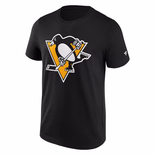 Pittsburgh Penguins Primary Logo NHL T-Shirt Black view 1