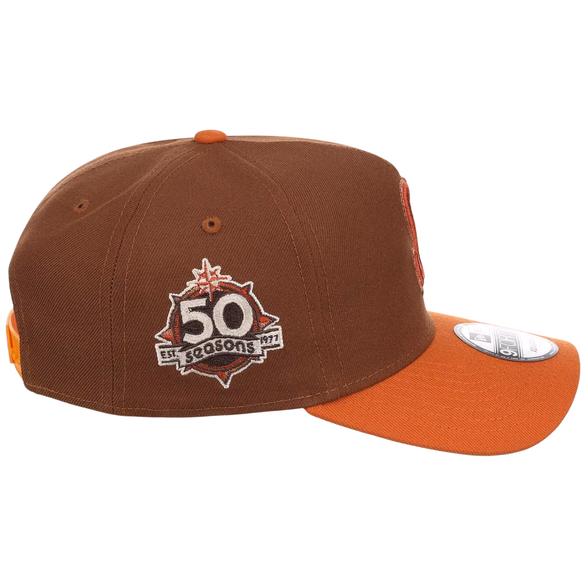 Seattle Mariners MLB Copper Harvest New Era 9FORTY A-Frame detail view