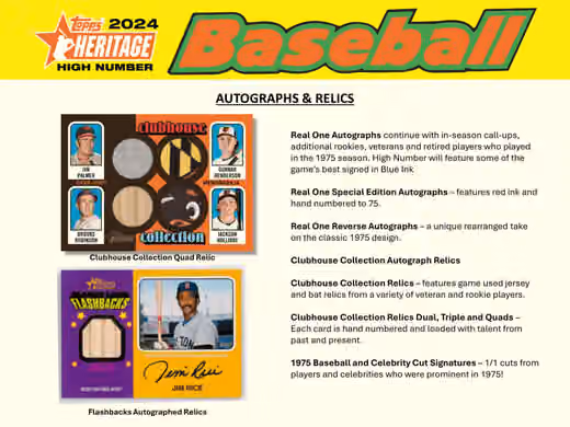 2024 Topps Heritage High Number Baseball MLB Hobby Box view 6