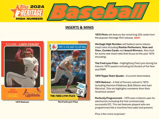 2024 Topps Heritage High Number Baseball MLB Hobby Box view 5