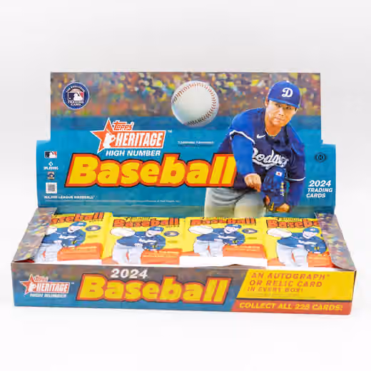 2024 Topps Heritage High Number Baseball MLB Hobby Box view 2
