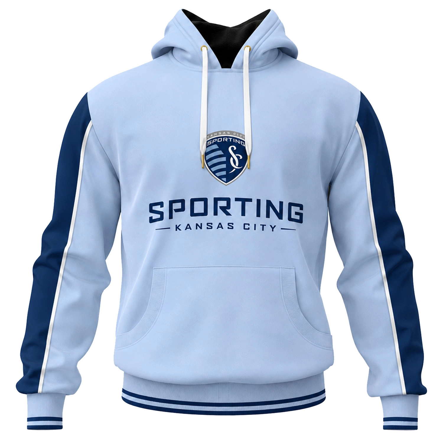 Sporting Kansas City Fan Hoodie Solid Minimal Crest