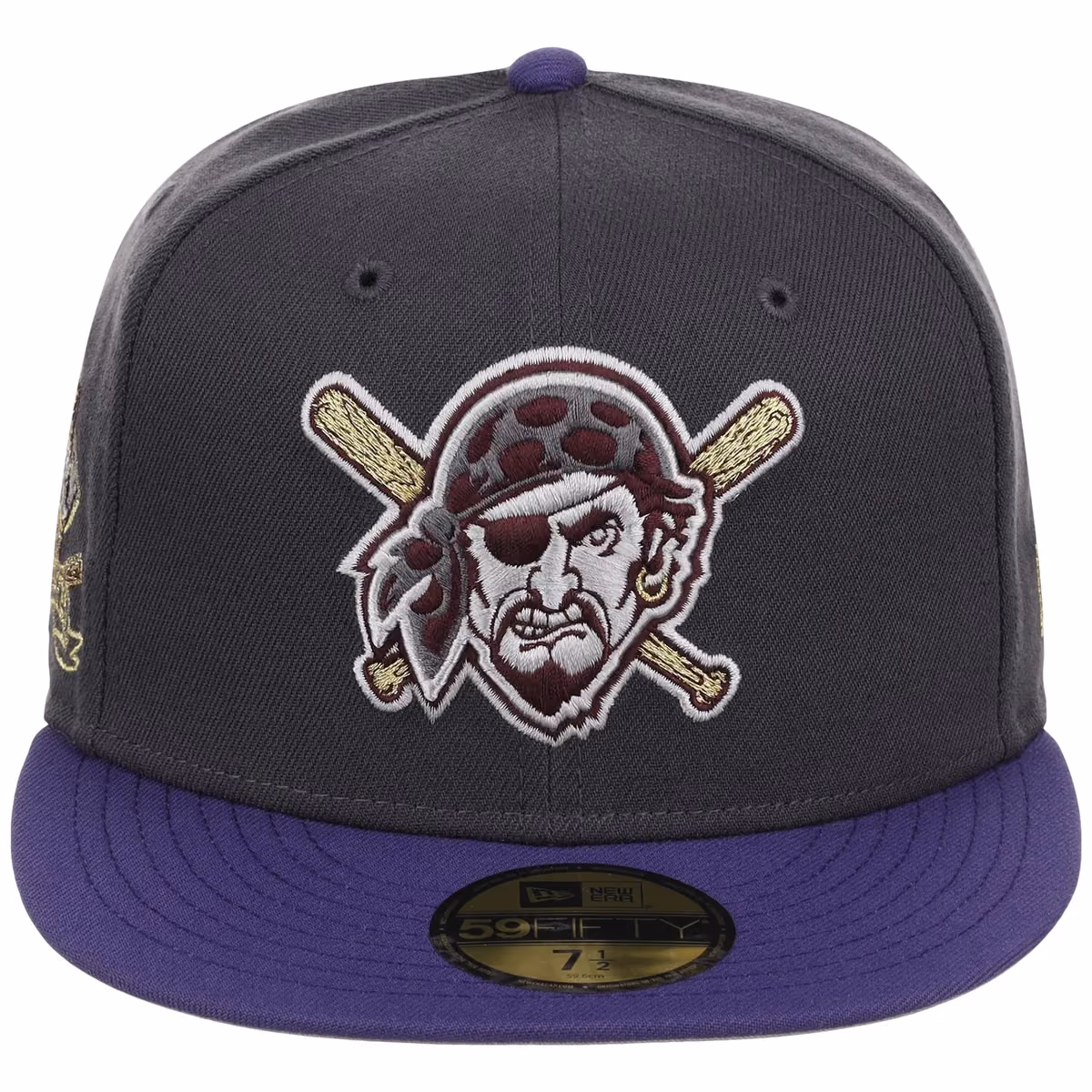 Pittsburgh Pirates MLB Midnight Orchid New Era 59FIFTY detail view