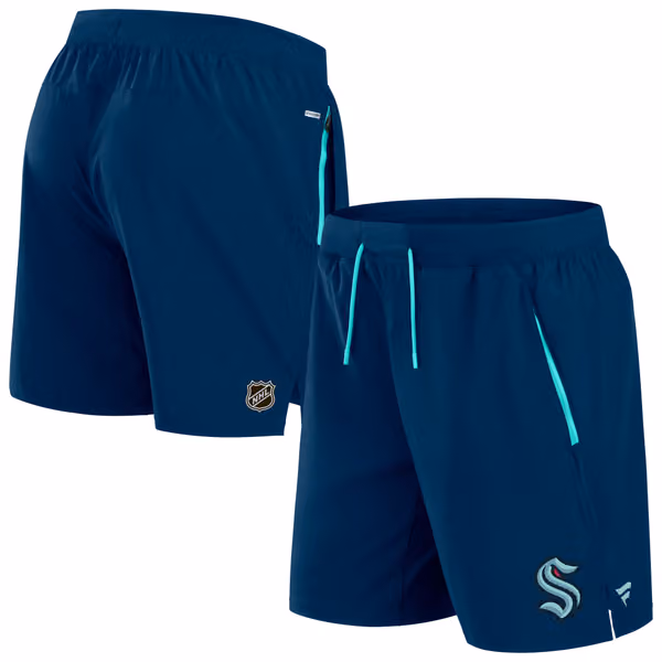 Seattle Kraken 2024/25 Authentic Pro Locker Room NHL Shorts Navy view 1