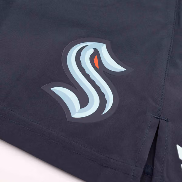 Seattle Kraken 2024/25 Authentic Pro Locker Room NHL Shorts Navy view 4