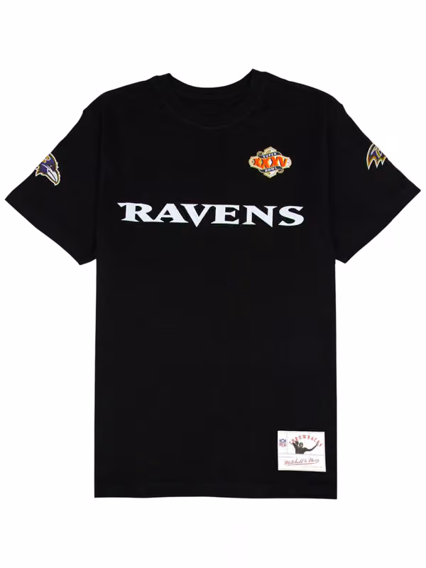 Ray Lewis #52 Baltimore Ravens Wordmark Player NFL T-Shirt Black view 2