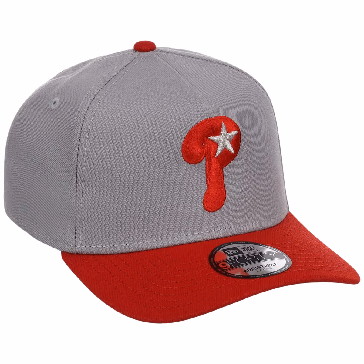 Philadelphia Phillies MLB Gray OTC FASHION CORE New Era 9FORTY A-Frame front view