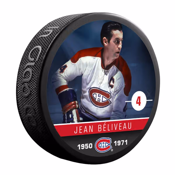 Jean Béliveau Montreal Canadiens Alumni NHL Puck view 1