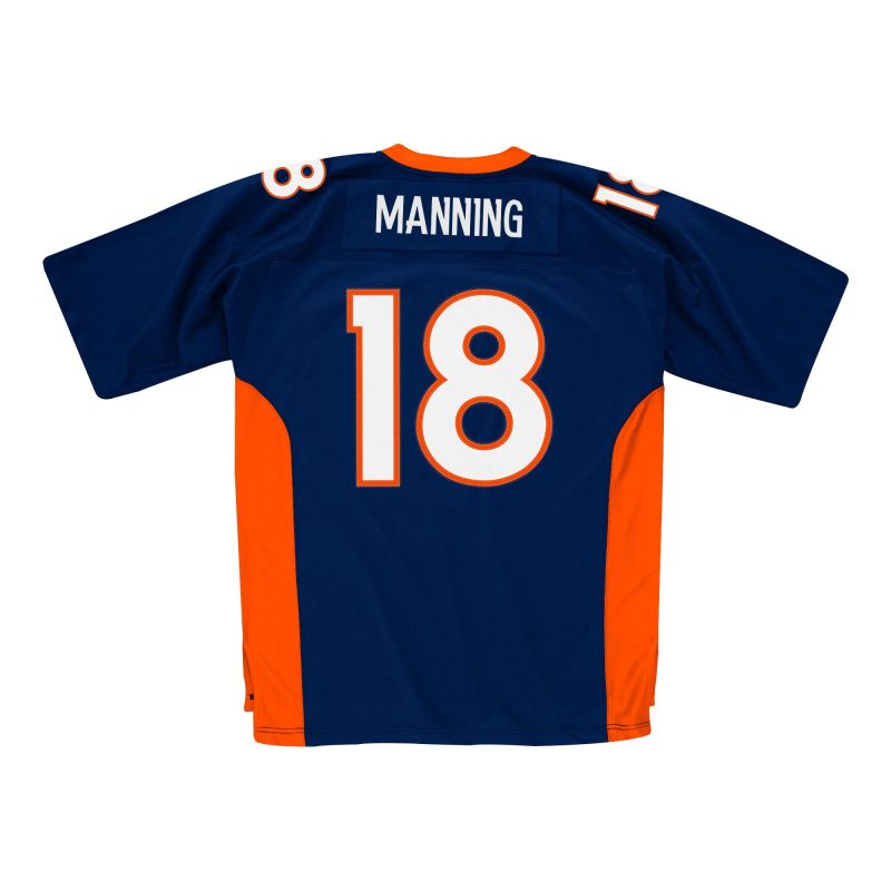 Peyton Manning #18 Denver Broncos Mitchell & Ness Throwback NFL Jersey Navy view 2
