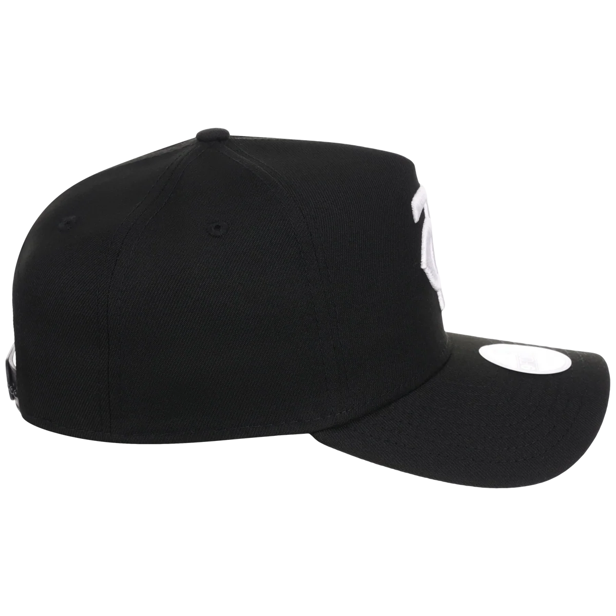 Minnesota Twins Women's New Era 9FORTY Black A-Frame detail view