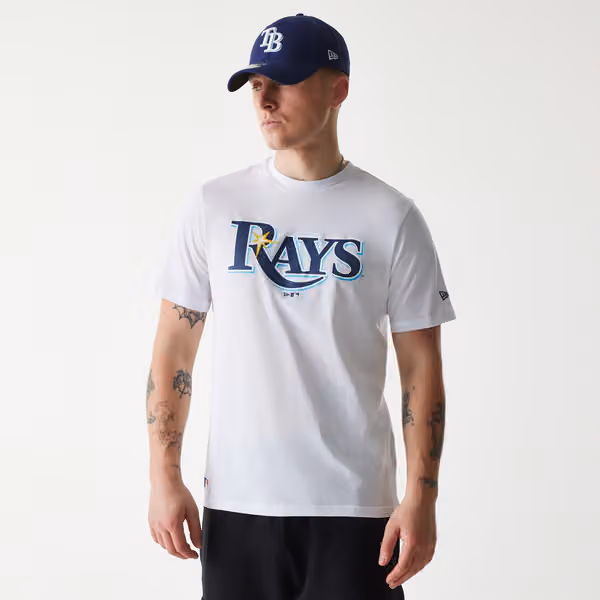 Tampa Bay Rays Team Logo New Era MLB T-Shirt White view 1