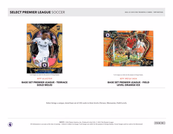 2022/23 Panini Select Premier League Soccer Mega Box view 2