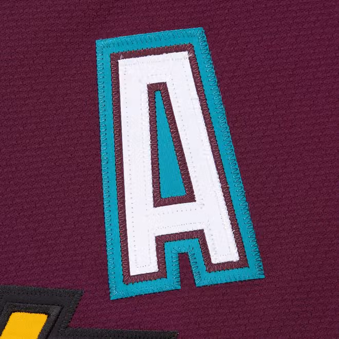 Teemu Selanne #8 Anaheim Mighty Ducks 1996-97 Premium Power Play NHL Jersey Purple view 4