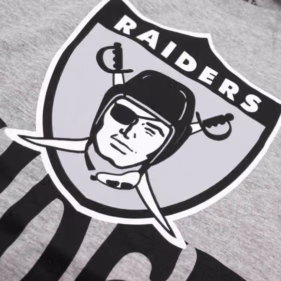 Las Vegas Raiders Nike Funky Throwback NFL T-Shirt Gray view 3