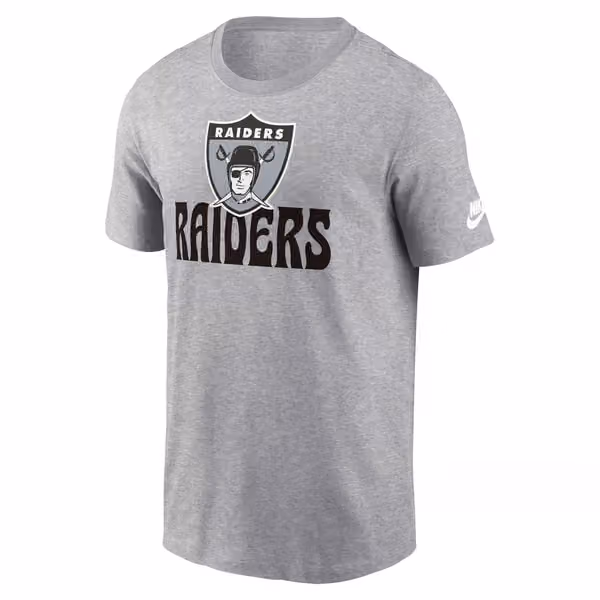 Las Vegas Raiders Nike Funky Throwback NFL T-Shirt Gray view 1