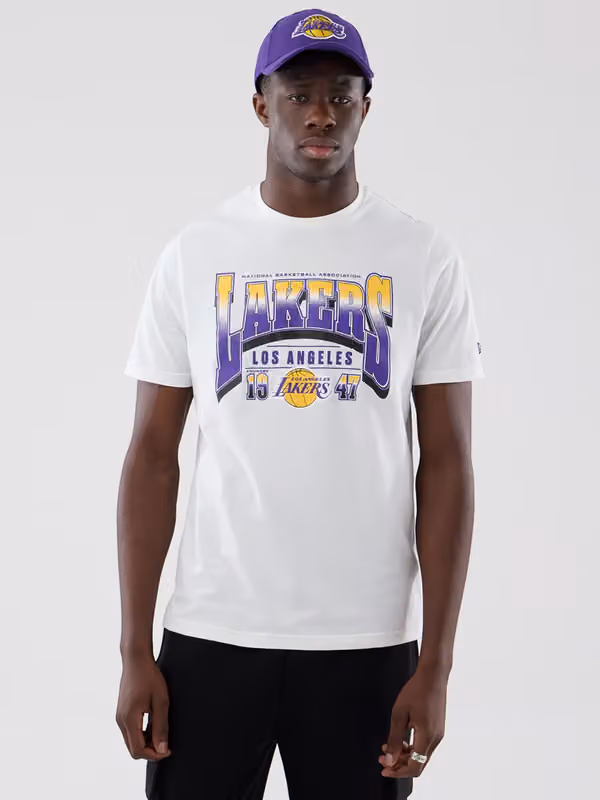 Los Angeles Lakers Arch Graphic NBA T-Shirt White view 1