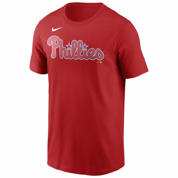 Aaron Nola #27 Philadelphia Phillies Nike Player MLB T-Shirt Red view 2
