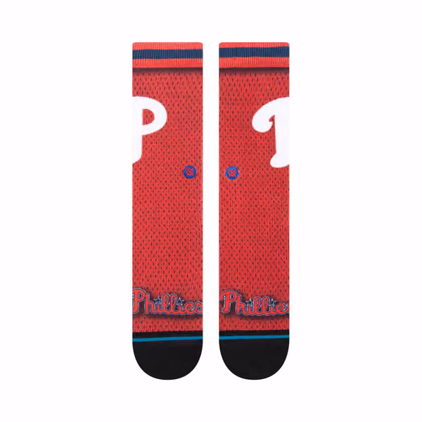 Philadelphia Phillies MLB Batting Practice Stance Crew Socks view 2