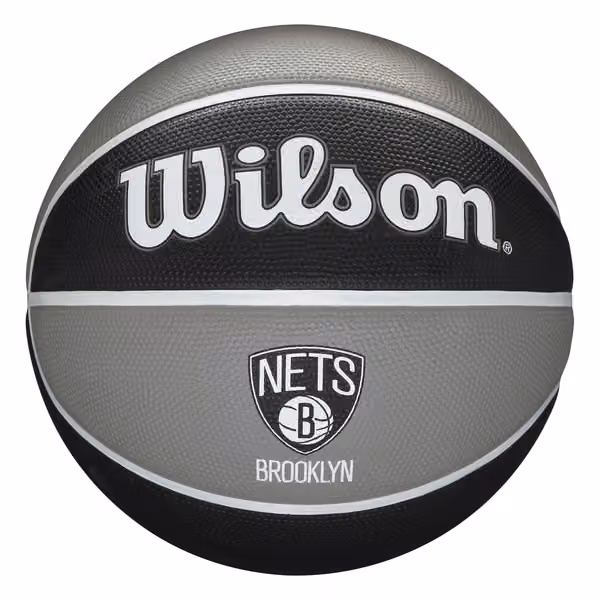 Brooklyn Nets Team Tribute Wilson NBA Basketball (Size 7) view 1