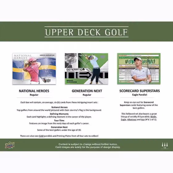 2024 Upper Deck Golf Hobby Box view 4