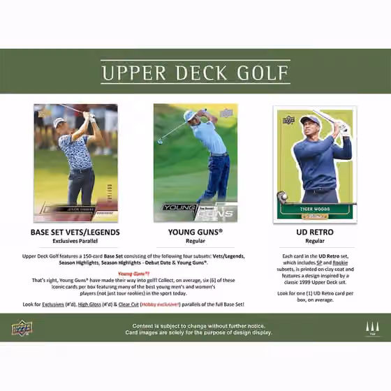 2024 Upper Deck Golf Hobby Box view 2