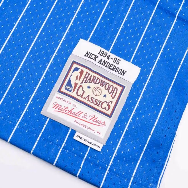 Nick Anderson #25 Orlando Magic 1994-95 Mitchell & Ness Swingman NBA Jersey Blue view 3
