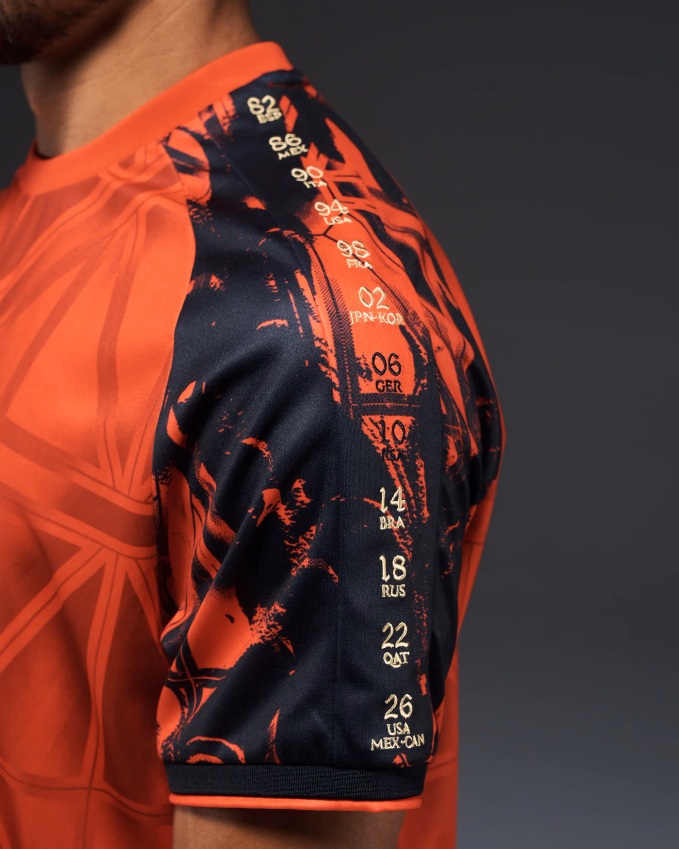 Jersevo Custom Personalized Belgium Heritage Jersey (2026WC Edition) left sleeve detail