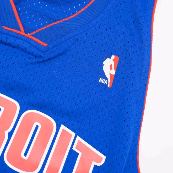 Rip Hamilton #32 Detroit Pistons 2003-04 Mitchell & Ness Swingman NBA Jersey Blue view 5