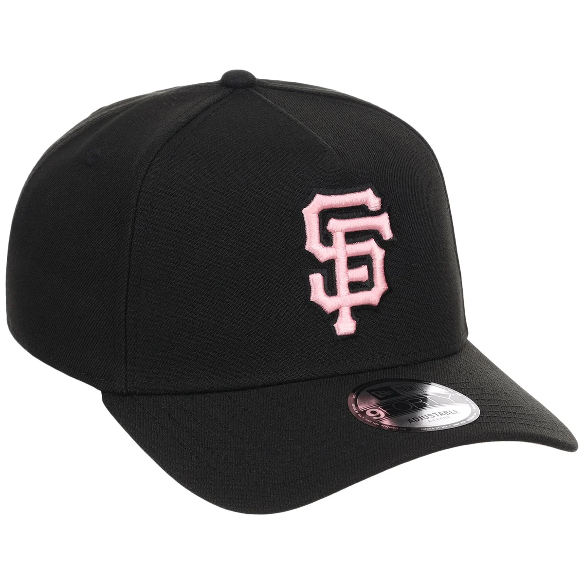 San Francisco Giants MLB Black x Pink FASHION CORE New Era 9FORTY A-Frame front view