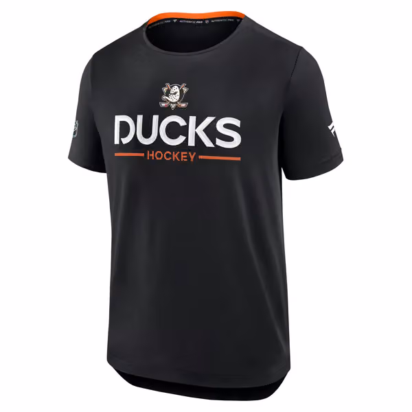 Anaheim Ducks 2025/26 Authentic Pro Rink Tech NHL T-Shirt Black view 1