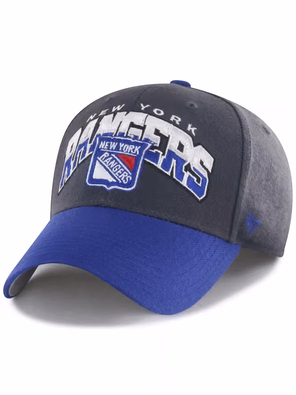 New York Rangers Split Block MVP NHL Cap Gray product photo