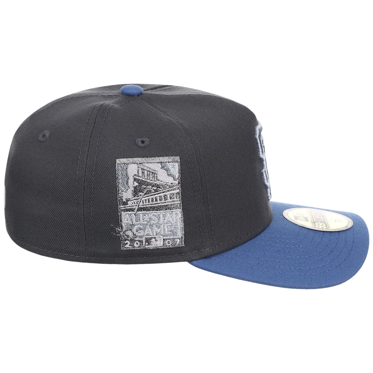 San Francisco Giants MLB Indigo Steel New Era 59FORTY detail view