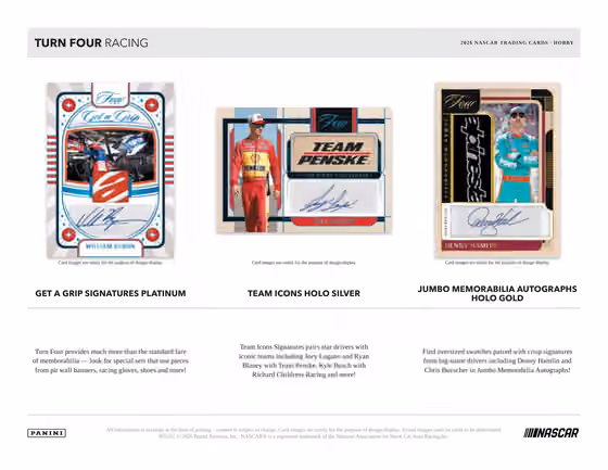 2026 Panini Turn Four NASCAR Racing Hobby Box view 3
