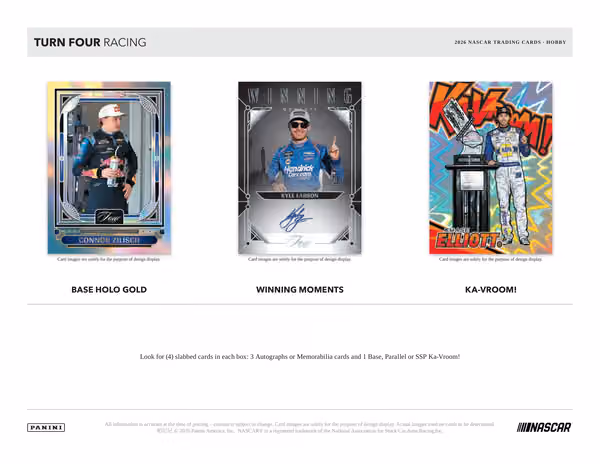 2026 Panini Turn Four NASCAR Racing Hobby Box view 2